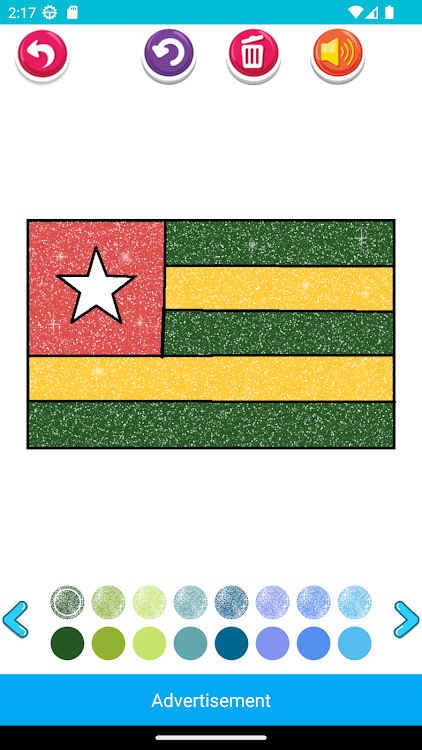 #4. African flags coloring book (Android) By: Nurlaela