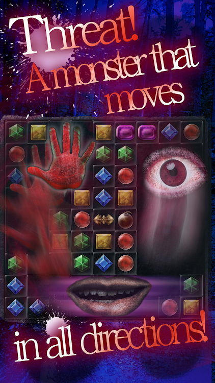 #2. Match 3 Bizarre Horror Puzzle (Android) By: DAIDALOS Co., Ltd.