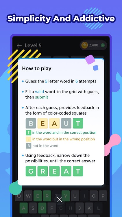 #2. Wordly: Word Challenge (Android) By: Cartoon Royale Studio