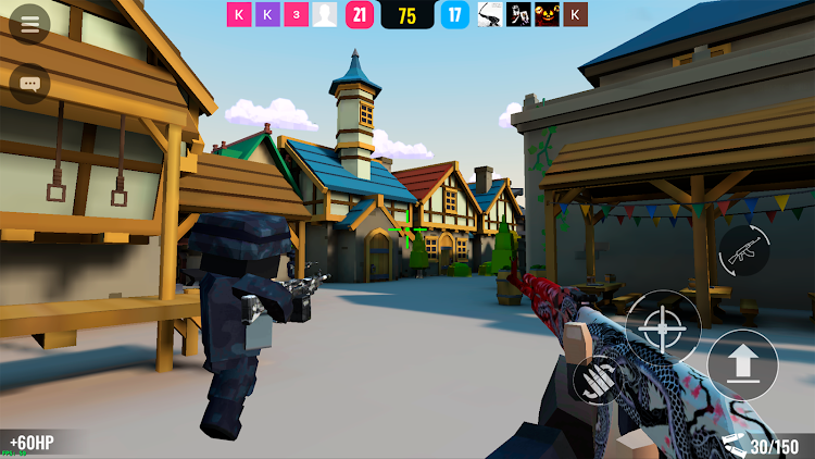 #7. BLOCKFIELD — 5v5 PvP Shooter (Android) By: GG Project