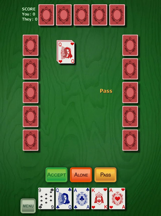 #3. Euchre (Android) By: Vintolo