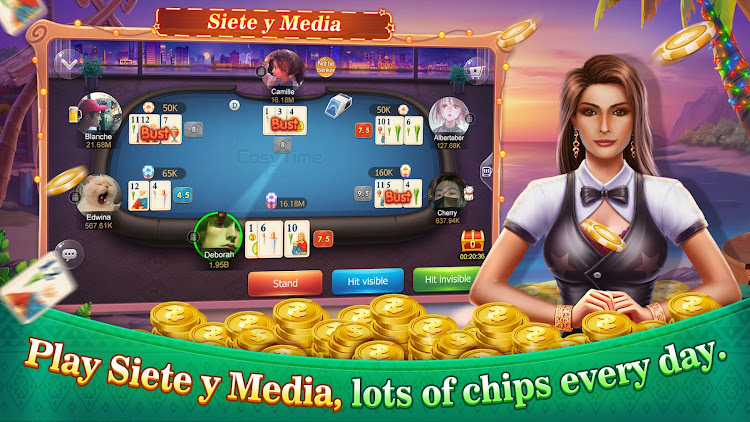 #7. Conquian - Siete Y Media Burro (Android) By: CosyTime