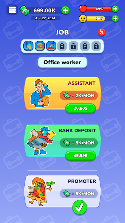 #6. Cash King: Tycoon Earn Money (Android) By: BFK Games