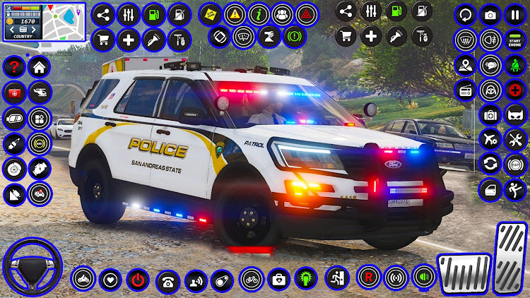 #3. Police Car Chase : Chor Police (Android) By: The Dream Reveal