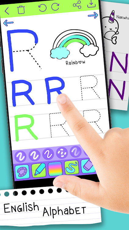 #2. ABC game for kids (Android) By: Hairstyle Photo Apps