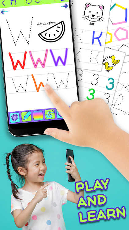 #9. ABC game for kids (Android) By: Hairstyle Photo Apps