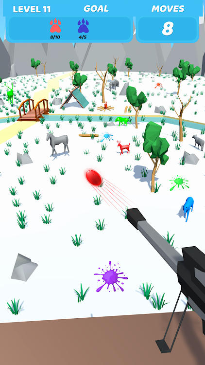 #4. Paint Ball Shooting : Animal (Android) By: Satisfying Games by Pantra Studios