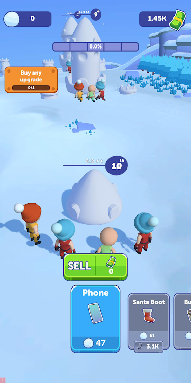 #6. Snow Castle: Idle Clicker (Android) By: Hohama Studio