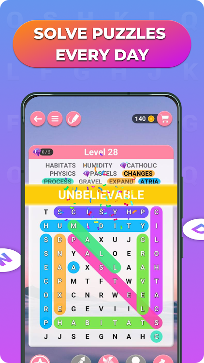 #7. Word Journey: Word Search Game (Android) By: NewPubCo