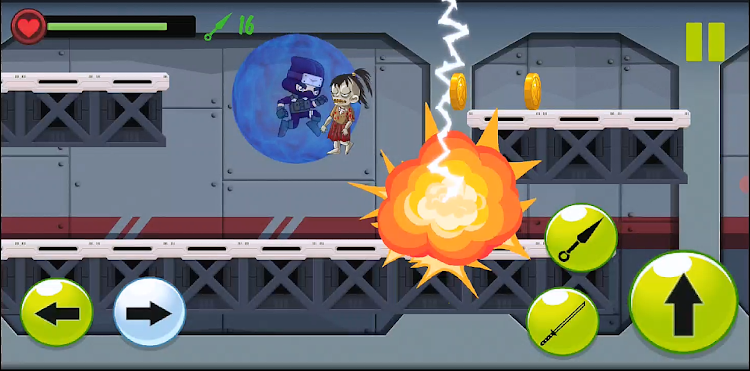 #3. Ninja vs Zombies: Fight Zombie (Android) By: Alchemist Studio