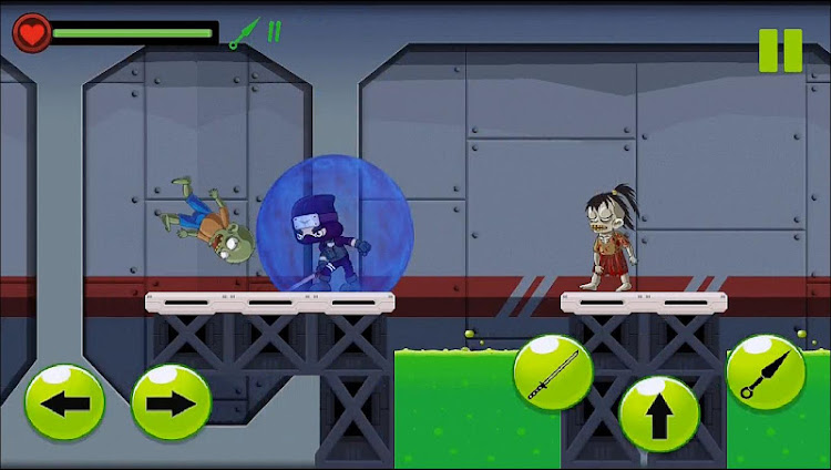 #5. Ninja vs Zombies: Fight Zombie (Android) By: Alchemist Studio