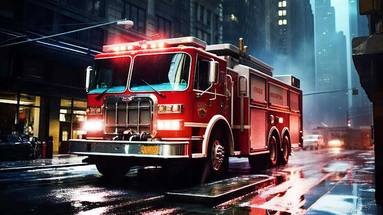 #2. US Fire Truck rescue Sim Games (Android) By: Sketchy Gamerz