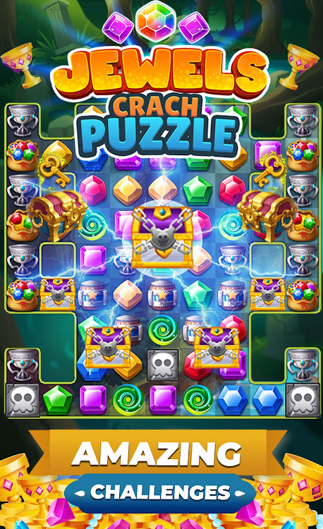 #4. Match 3 Jewel Crush & Smash (Android) By: A.V.A - puzzles games