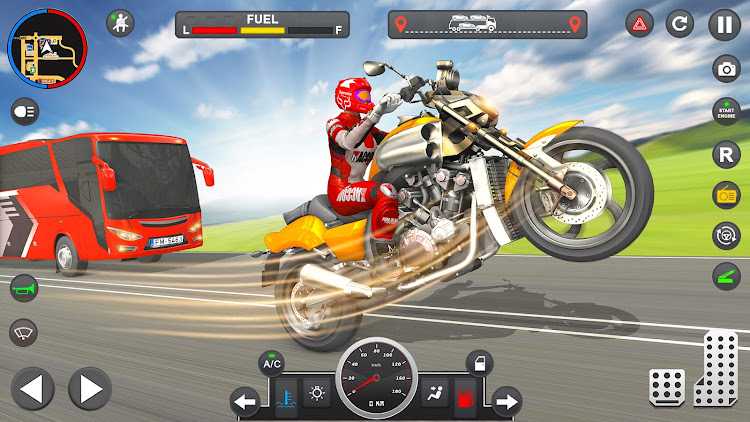 #5. Motorbike Traffic Race Game 3D (Android) By: Contra 3D Games