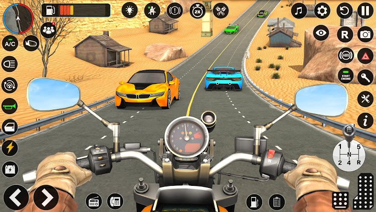 #8. Motorbike Traffic Race Game 3D (Android) By: Contra 3D Games