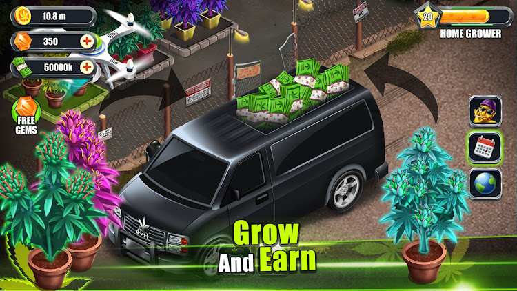 #2. Weed Farm - Idle Tycoon Games (Android) By: Cupcake Studios