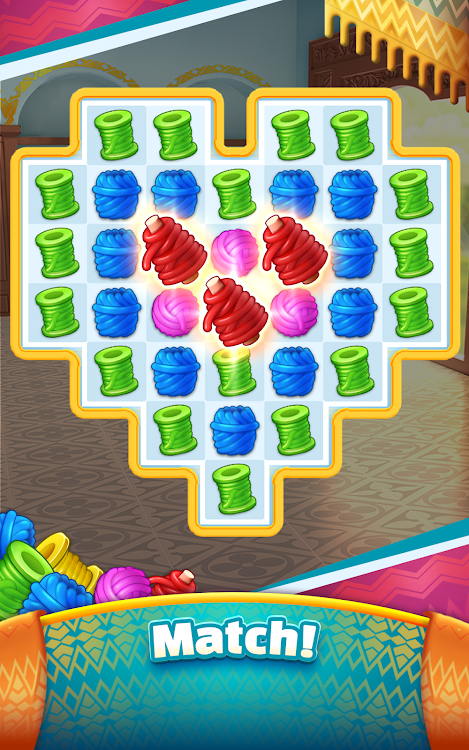 #7. Cotton Match - Match 3 Game (Android) By: Wisageni Studio