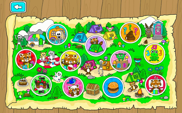 #9. Pukkins Camping - Barnspel (Android) By: Fun, educational and interactive games for kids