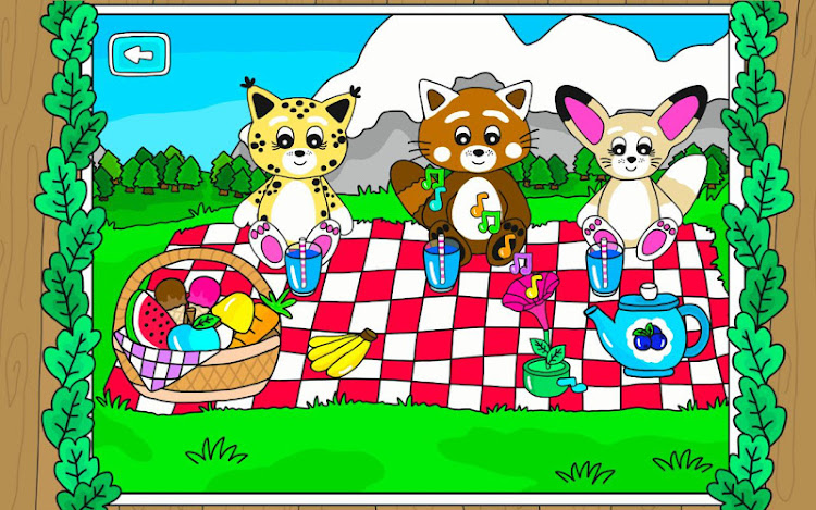 #10. Pukkins Camping - Barnspel (Android) By: Fun, educational and interactive games for kids