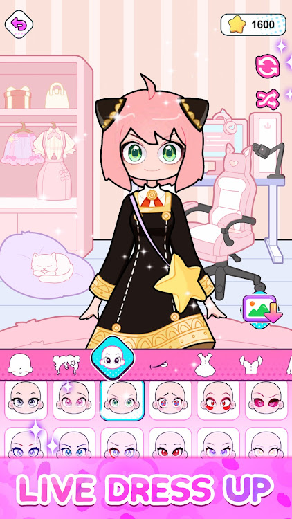 #5. Star Shimmer: Fashion Dress Up (Android) By: 31 Dress up Games