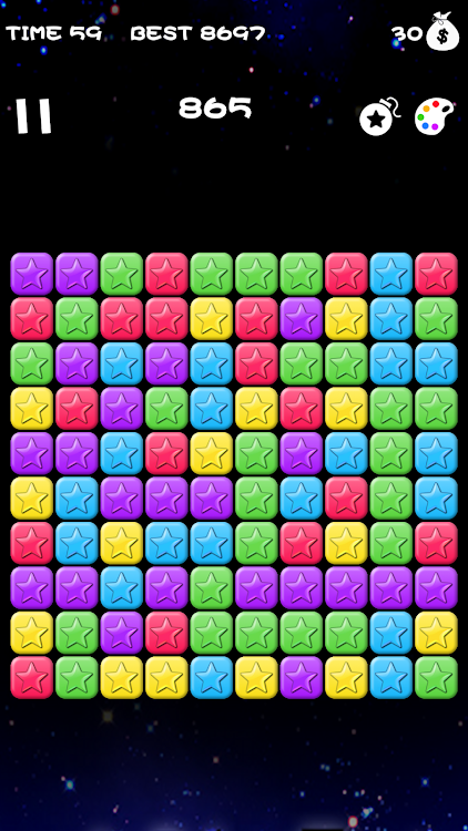 #3. Popping Stars Game (Android) By: Ninth Game