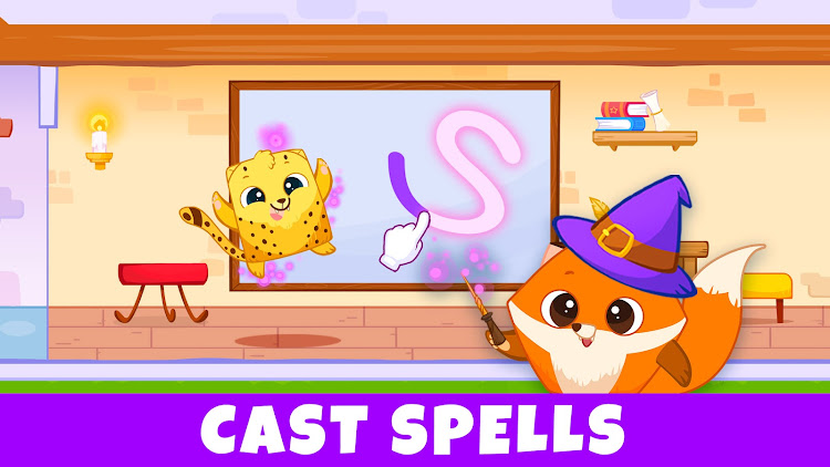 #2. Unicorn Academy: Magic School (Android) By: Bibi.Pet - Toddlers Games - Colors and Shapes