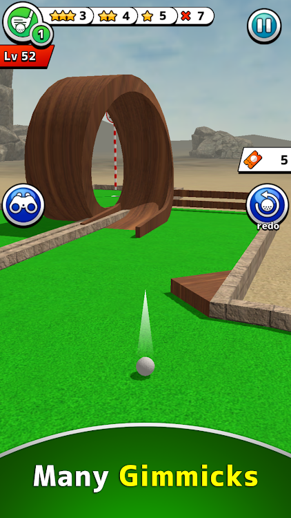 #4. Mini Golf 100+ (Putt-Putt) (Android) By: Wasabi Applications (わさびアプリ)