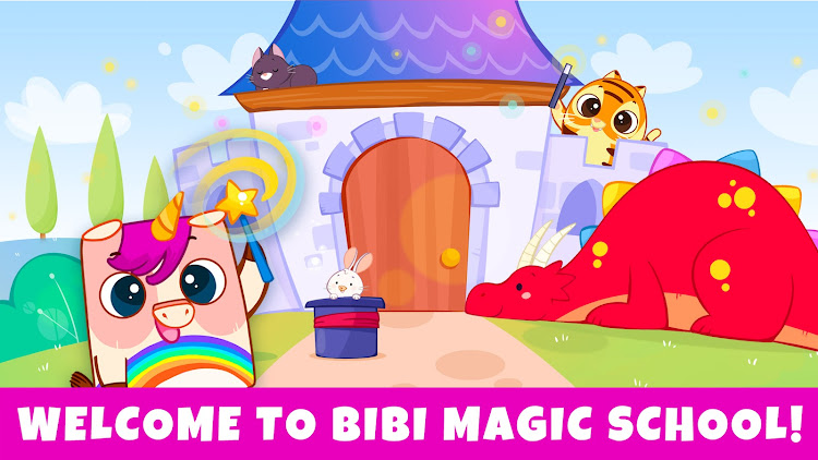 #7. Unicorn Academy: Magic School (Android) By: Bibi.Pet - Toddlers Games - Colors and Shapes