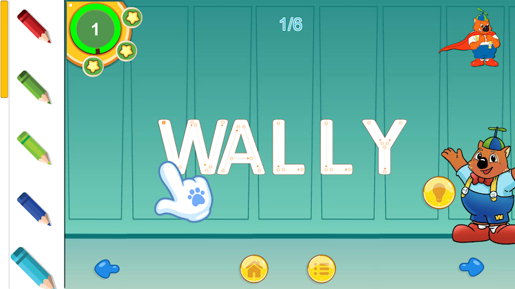 #5. Coloring Wally Wombats (Android) By: Wally Wombats LLC