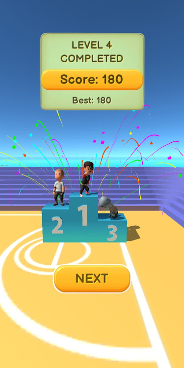 #2. Jump Up 3D: Basketball game (Android) By: Funtory Studio