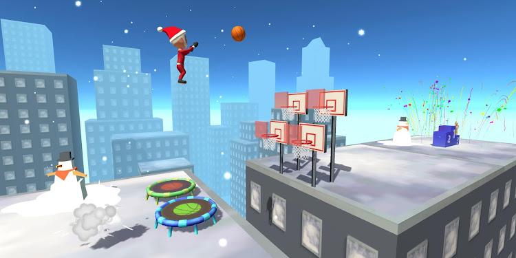 #3. Jump Up 3D: Basketball game (Android) By: Funtory Studio