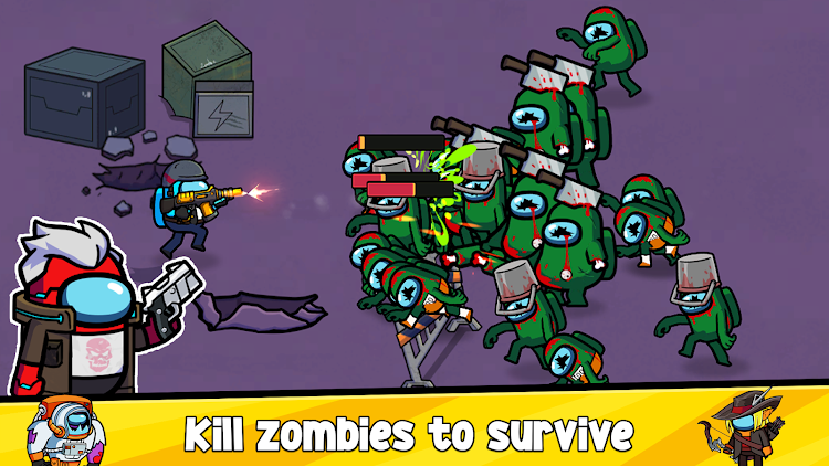 #2. Impostors vs Zombies: Survival (Android) By: Great Arcade Games