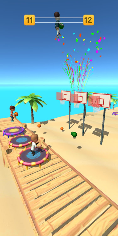 #7. Jump Up 3D: Basketball game (Android) By: Funtory Studio