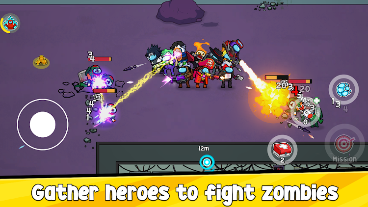 #8. Impostors vs Zombies: Survival (Android) By: Great Arcade Games