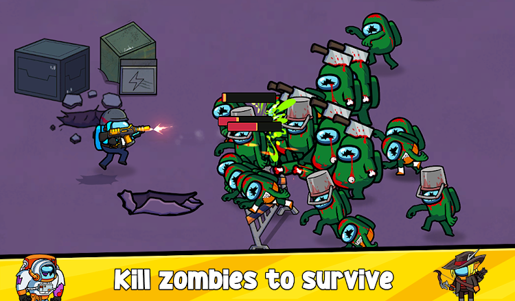 #10. Impostors vs Zombies: Survival (Android) By: Great Arcade Games