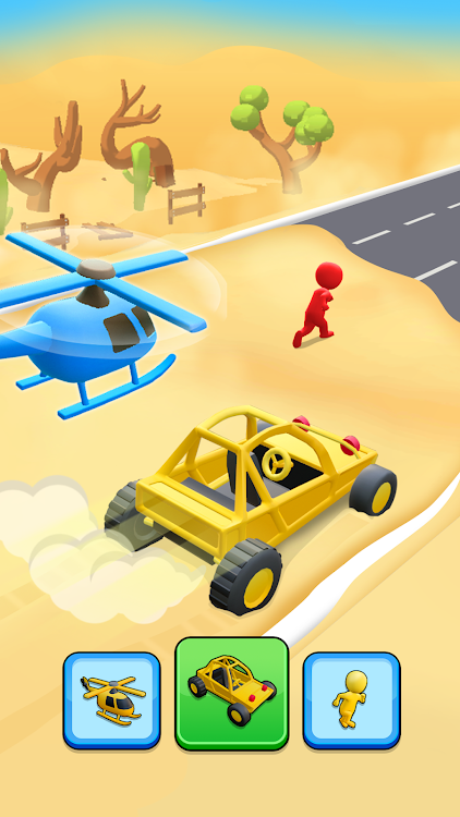 #4. Shape Race: Car Transform Race (Android) By: Global Storm Team