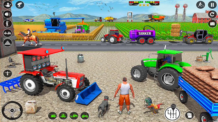 #8. Tractor Farming Tractor Games (Android) By: Lion Gamez Studio