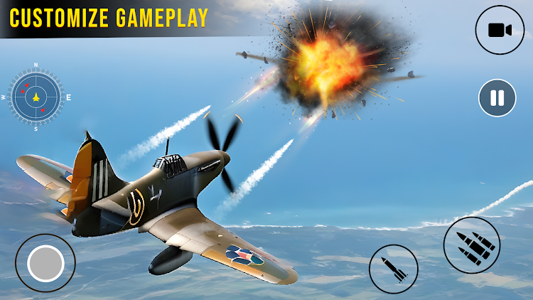 #4. Warplanes Dogfight・WW2 Battle (Android) By: GamesPlus