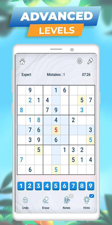 #2. Sudoku Master Premium: Offline (Android) By: otto games