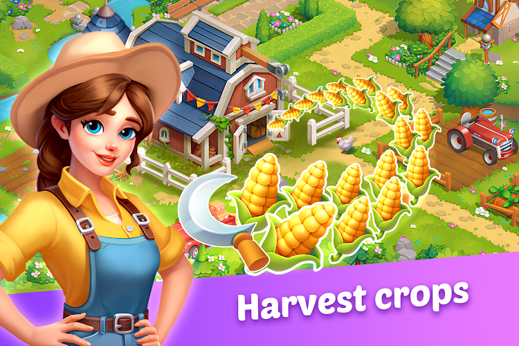 #7. Farming Harvest (Android) By: C.C.T Games