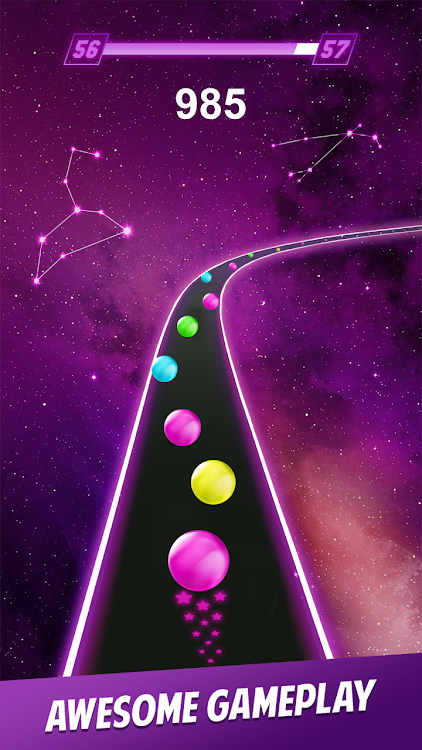 #8. Dancing Ball Color Rush Game (Android) By: Pugsde Solutions