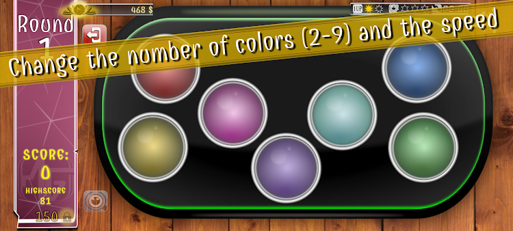 #4. Simon Says memory Colorines (Android) By: Daniel Montero