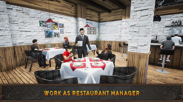 #2. Cafe Restaurant Sim Food Games (Android) By: Crazy Fox Studio