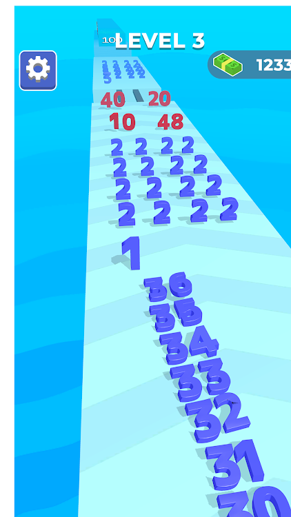 #2. Number Snake - Obstacle Game (Android) By: Game Metrix