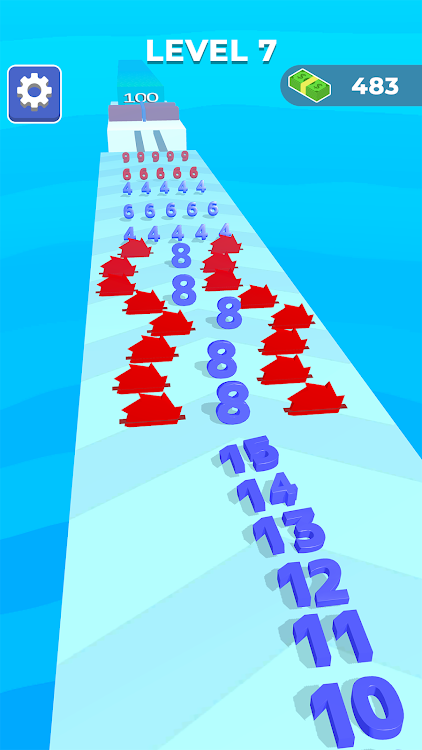 #3. Number Snake - Obstacle Game (Android) By: Game Metrix