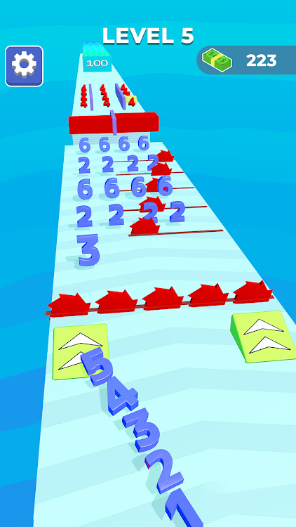 #5. Number Snake - Obstacle Game (Android) By: Game Metrix