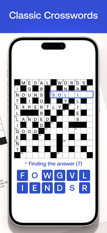 #2. Crossword by puzzling.com (Android) By: puzzling.com