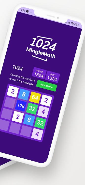 #2. Mingle Math 1024 (Android) By: Mussadiq Hafeez