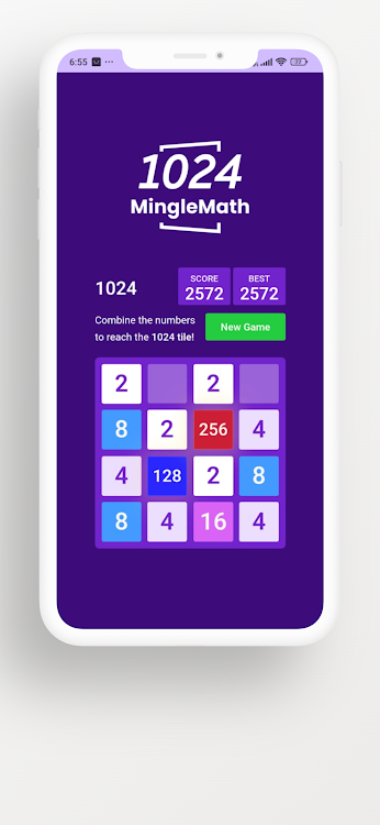 #4. Mingle Math 1024 (Android) By: Mussadiq Hafeez