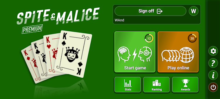 #2. Spite & Malice (Premium) (Android) By: MOD Entertainment